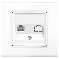 VİKO LİNNERA BEYAZ TEKLİ DATA PİRİZİ